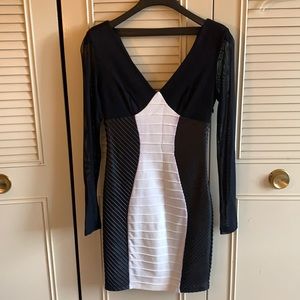Bebe color block dress